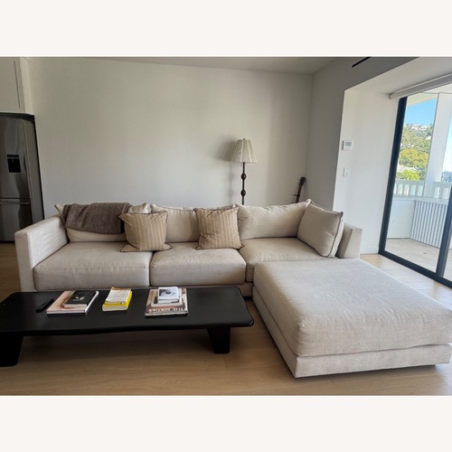 Used West Elm Melbourne Natural 3+ Piece Sectional for sale on AptDeco