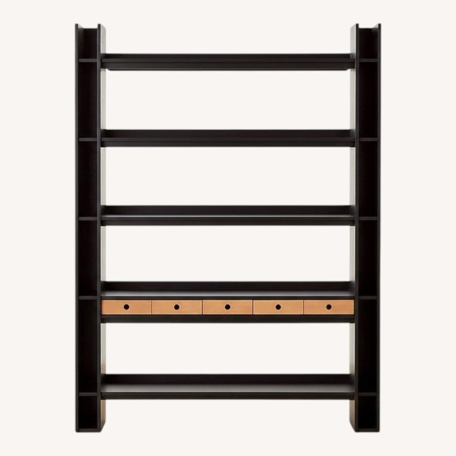 CB2 Gainfranco Frattini Black Oak Bookcases - image-0
