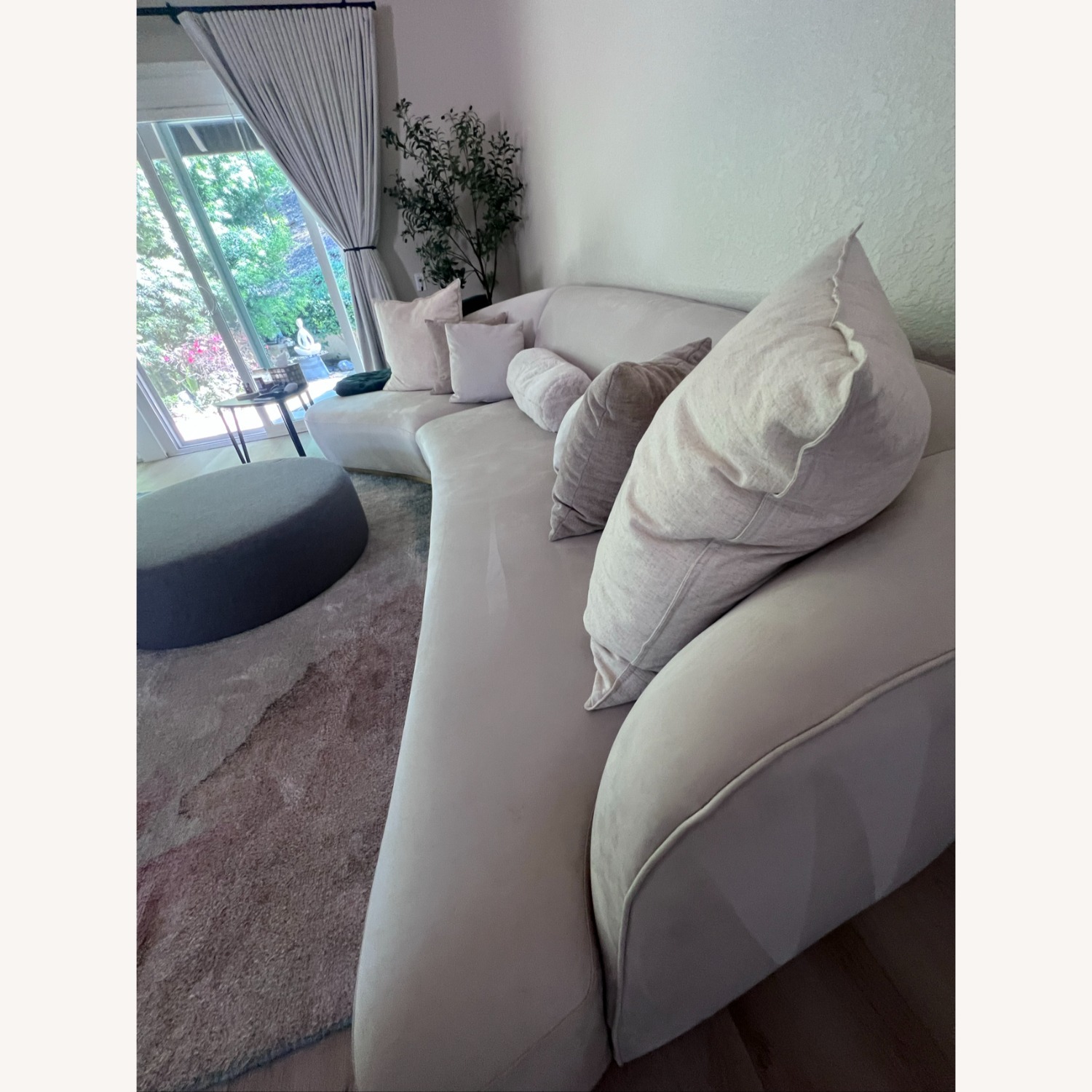 Rove Concepts Natural Suede Curved Sectional - image-4