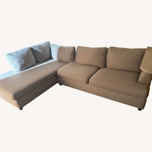 Used Bob's Discount Furniture 2 Piece Sectional for sale on AptDeco