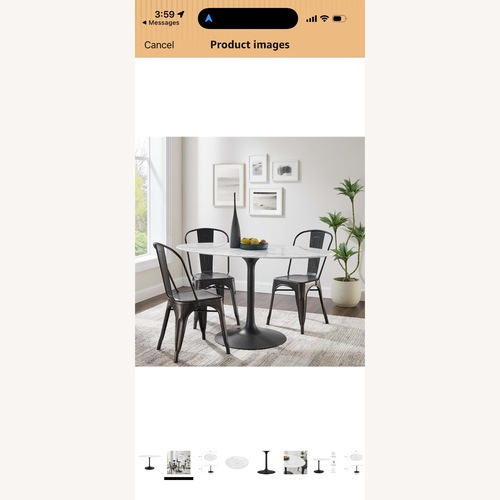 Used Modway White Dining Table for sale on AptDeco