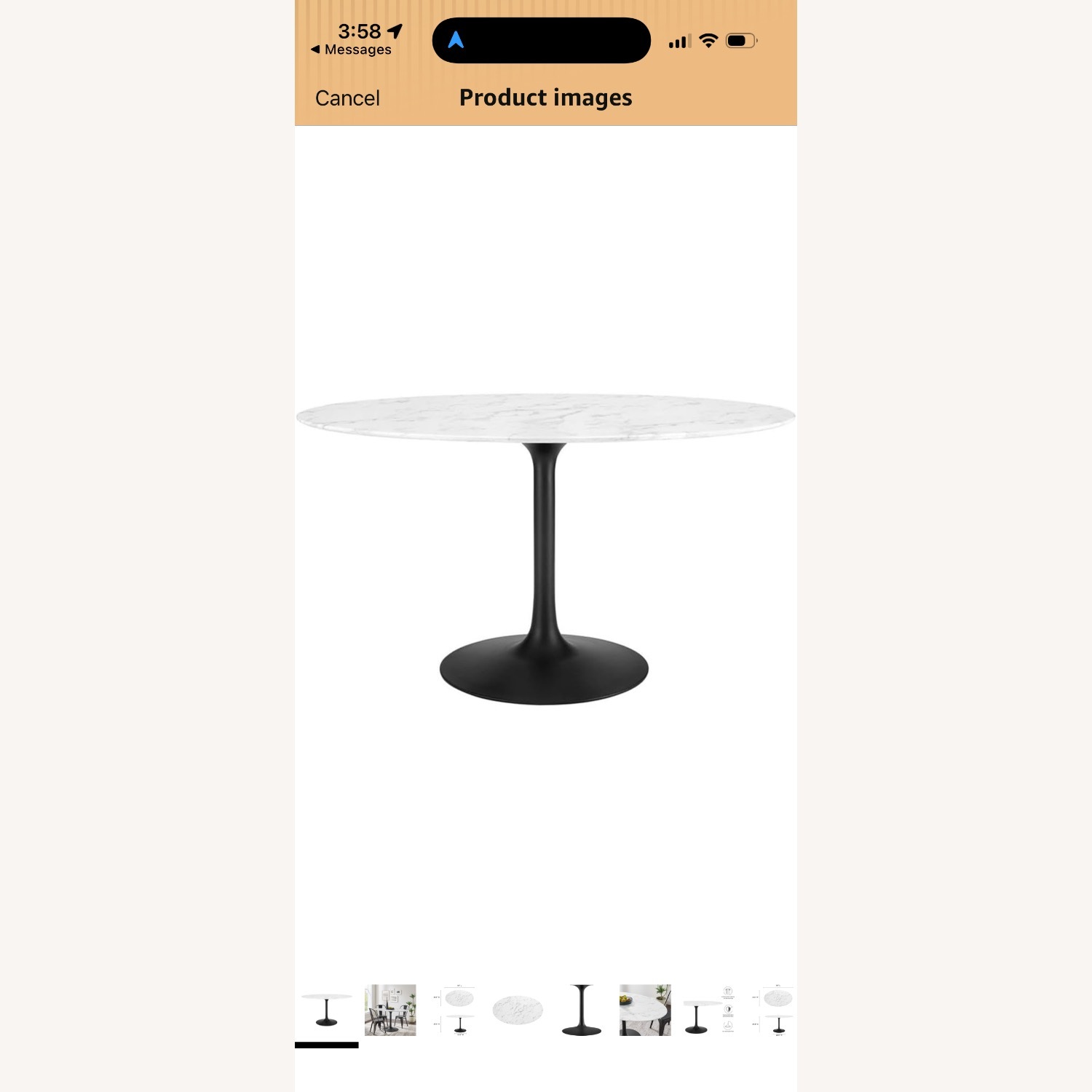 Modway White Dining Table - image-3