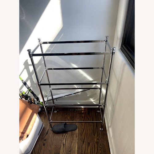 Used Restoration Hardware Newbury Silver Metal Sideboard for sale on AptDeco