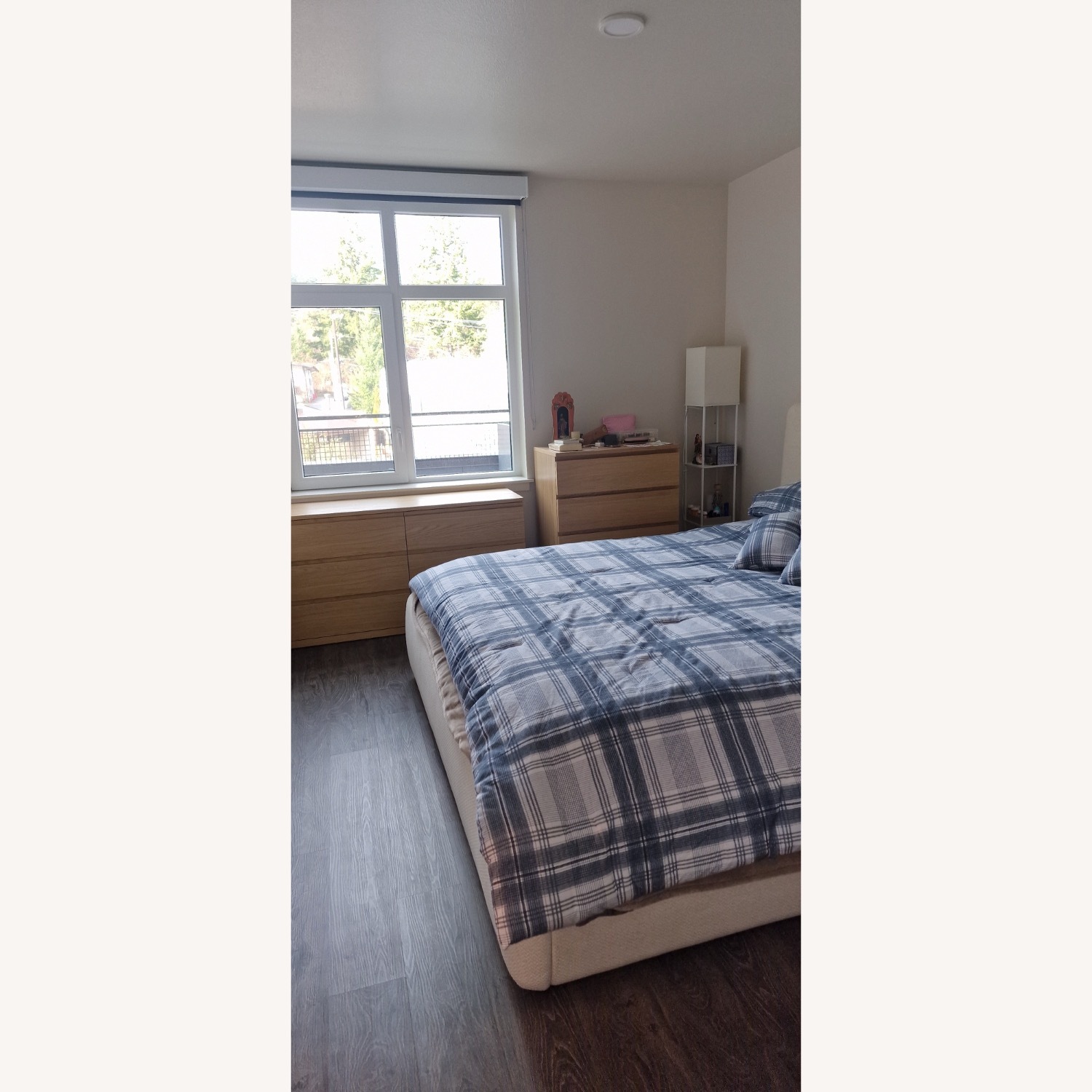 Crate & Barrel Anneli Upholstered King Bed - image-4