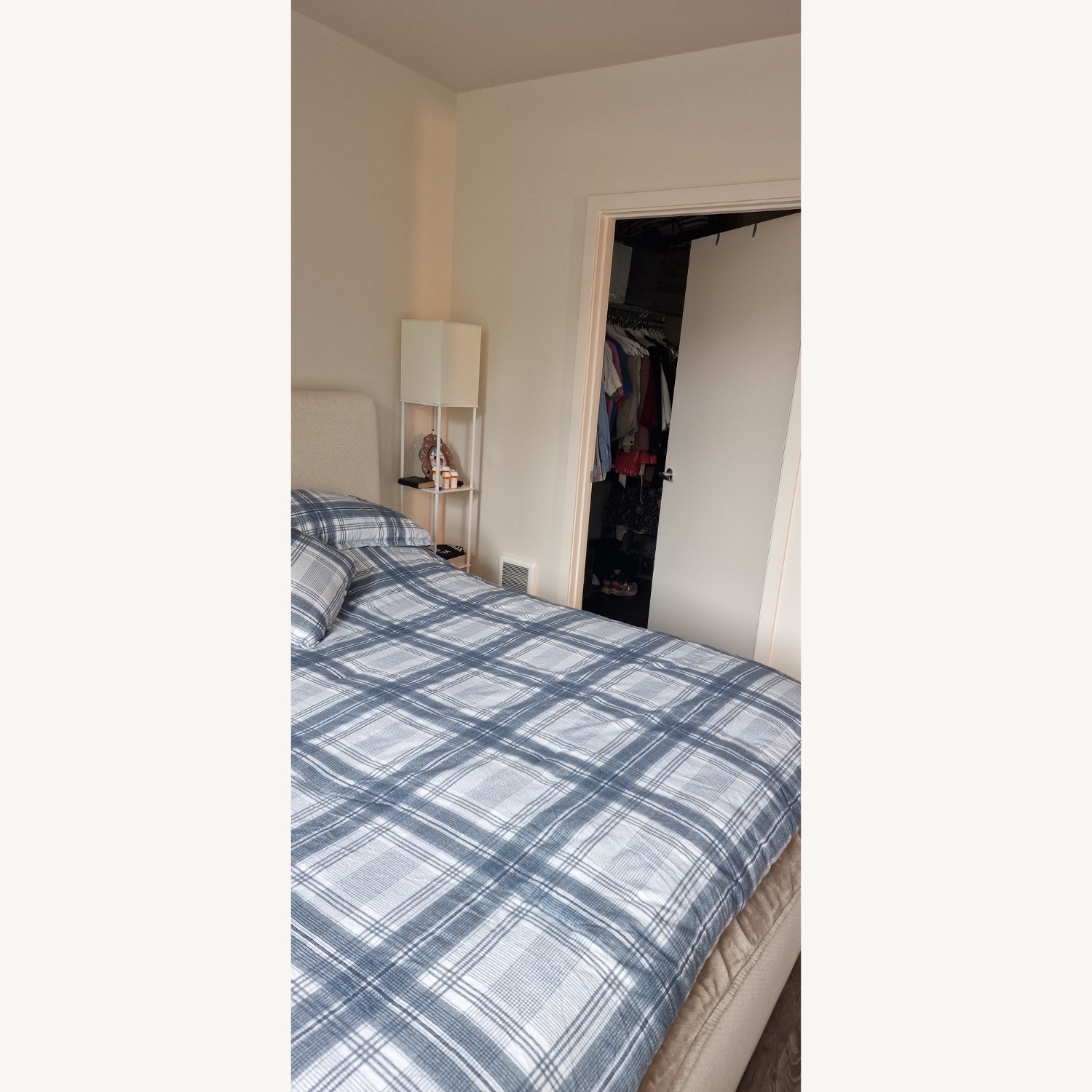 Crate & Barrel Anneli Upholstered King Bed - image-3