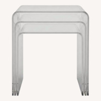 West Elm Acrylic Nesting Tables