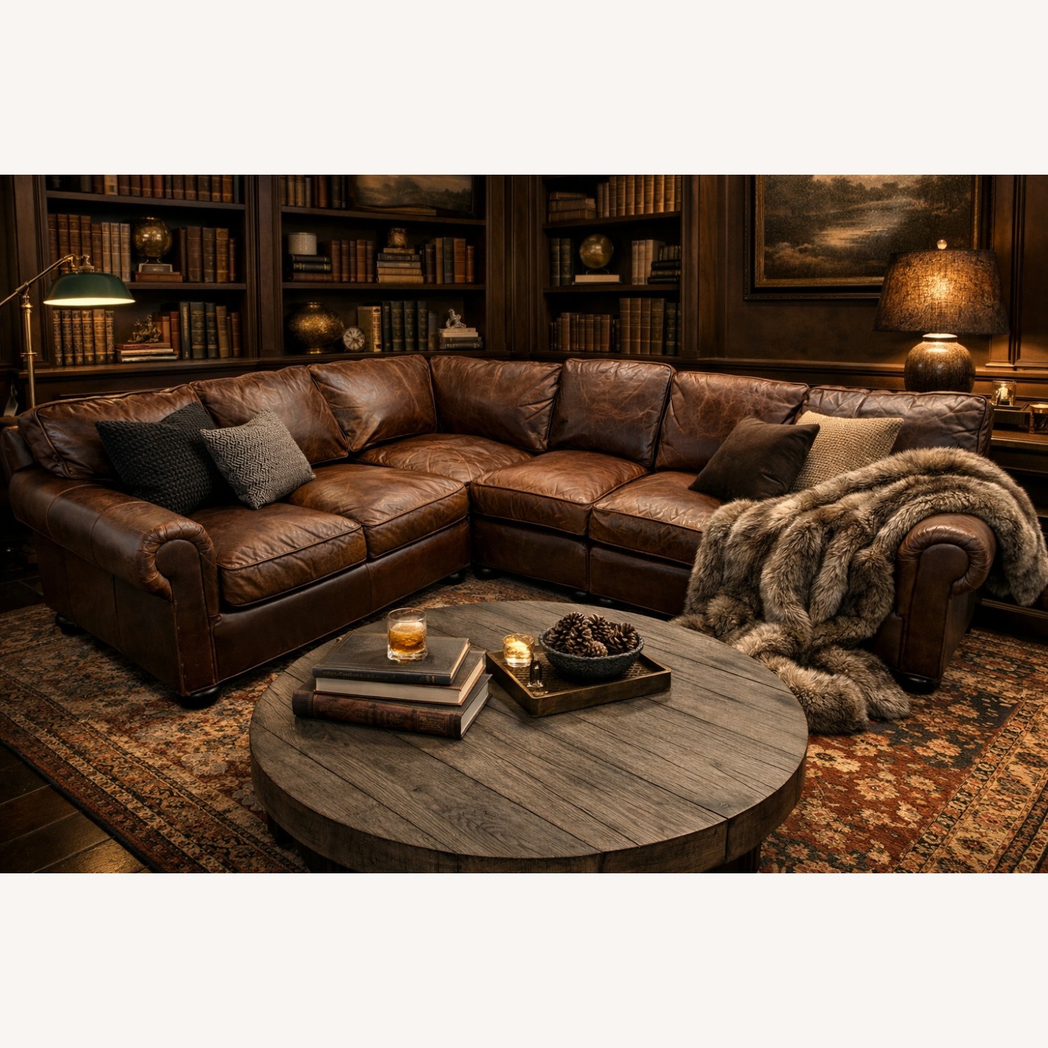 Restoration Hardware Lancaster Modular Sectional Italian Brompton - image-1