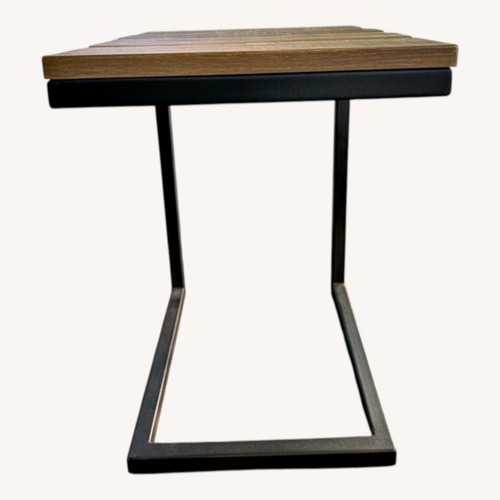 Used Arhaus Palmer Oak Serving End Table for sale on AptDeco