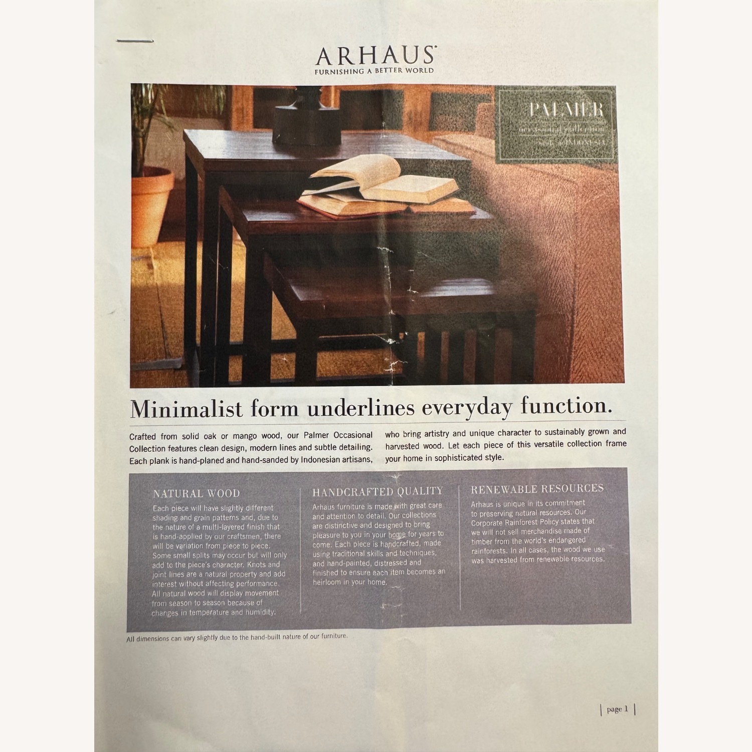 Arhaus Palmer Oak Serving End Table - image-4