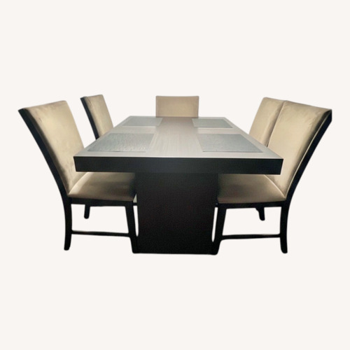Used Bob's Discount Furniture Black Wood Dining Sets for sale on AptDeco