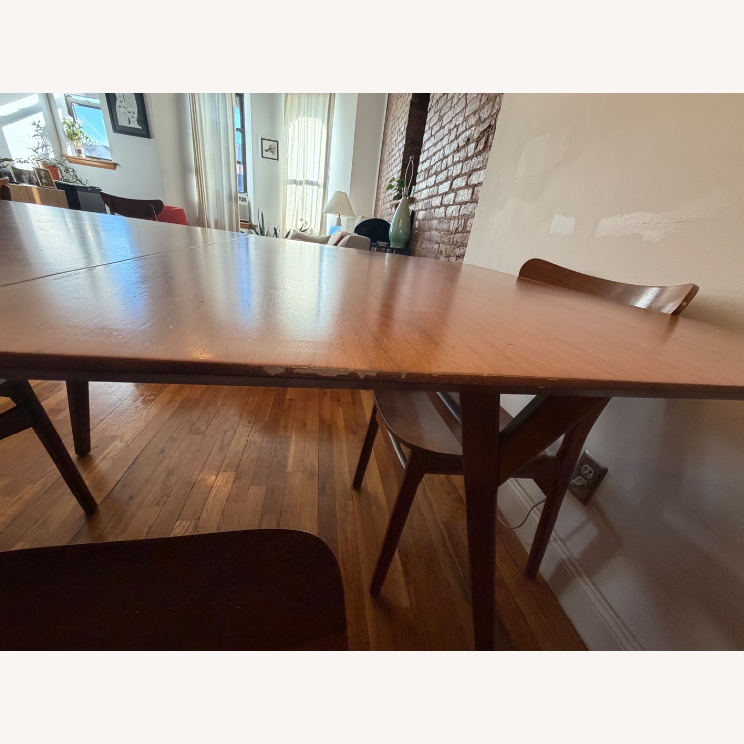 West Elm Light Brown Wood Dining Table - image-2