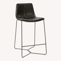 West Elm Slope Leather Counter and Bar Stools 4