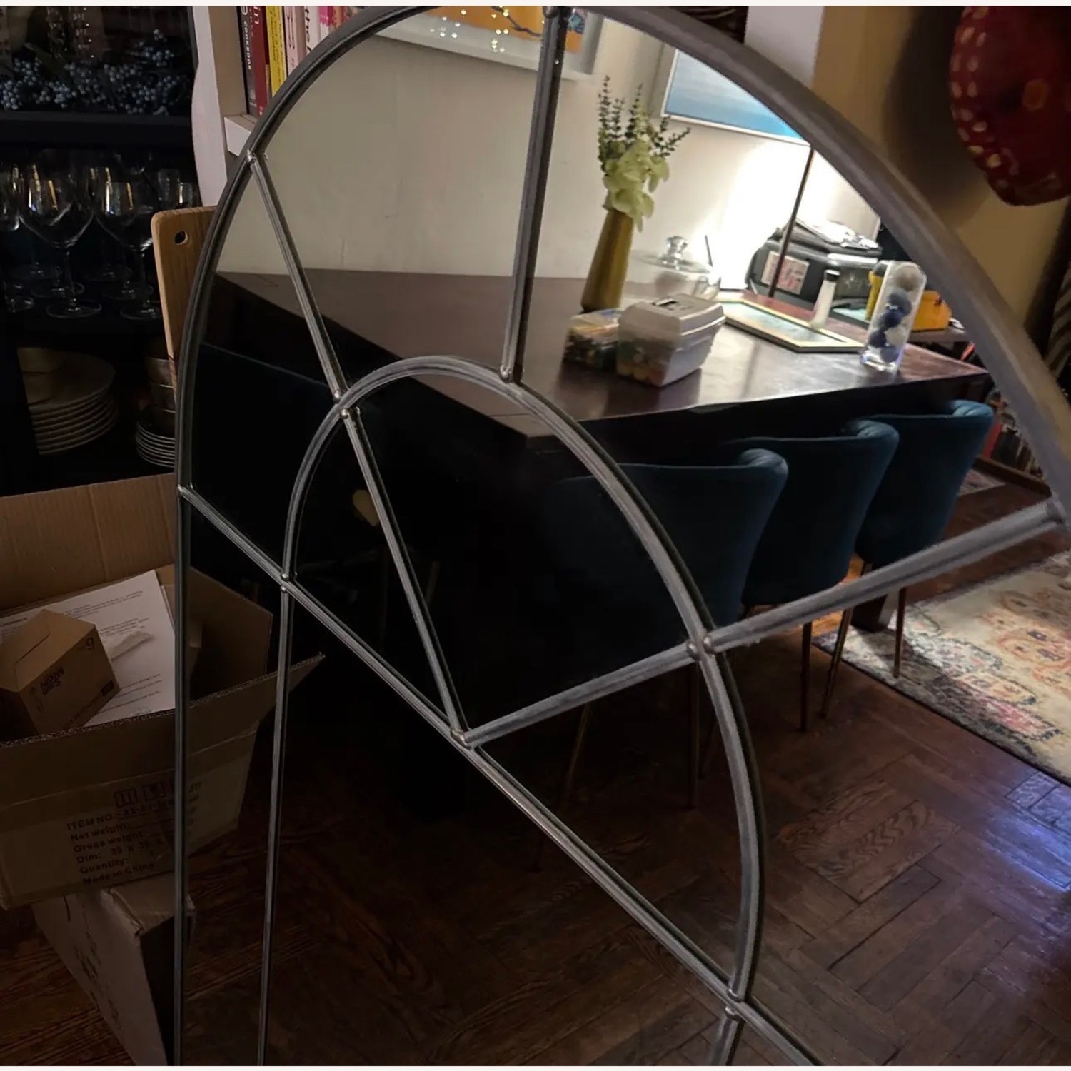 Vintage/Antique Carver’s Guild Glass Wall Mirror - image-3