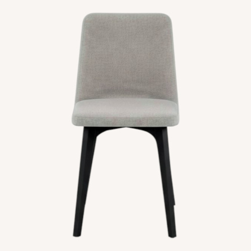 Used Ligne Roset Vik Light Gray Fabric Dining Chair Set for sale on AptDeco