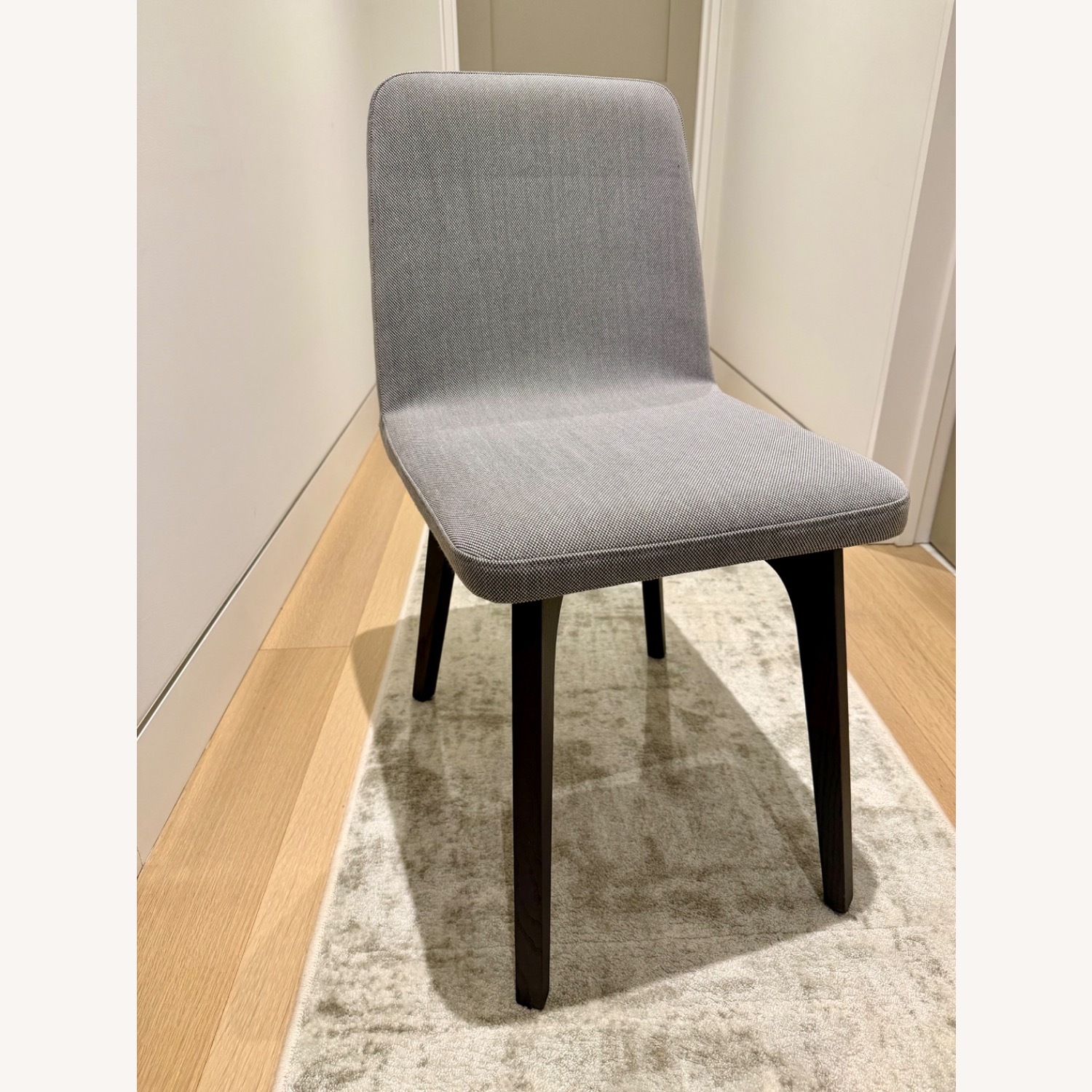 Ligne Roset Vik Light Gray Fabric Dining Chair Set - image-1