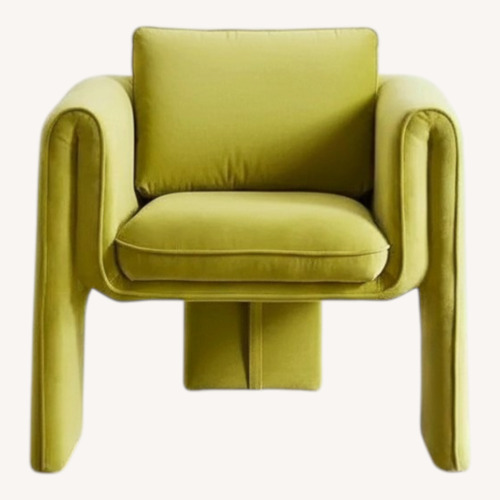 Used Urban Outfitters Green Velvet Accent Chair for sale on AptDeco