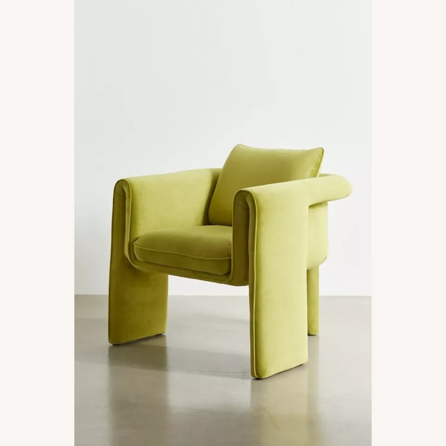 Urban Outfitters Green Velvet Accent Chair - image-5