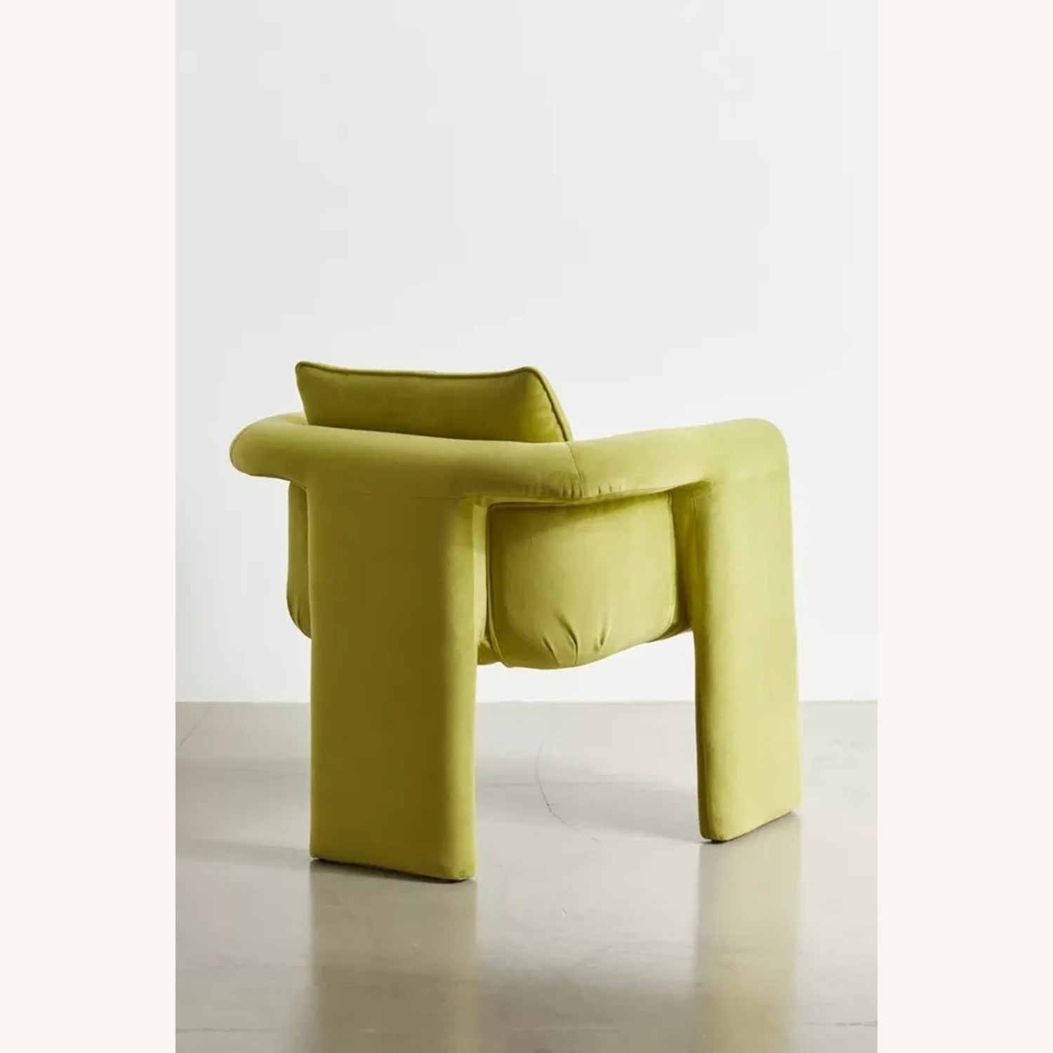 Urban Outfitters Green Velvet Accent Chair - image-3