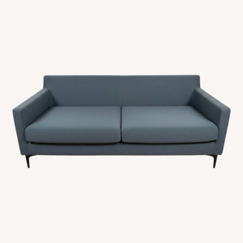 Used Blue Fabric 2 Seater Sofa for sale on AptDeco