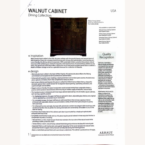 Used Arhaus Walnut Cabinet  for sale on AptDeco