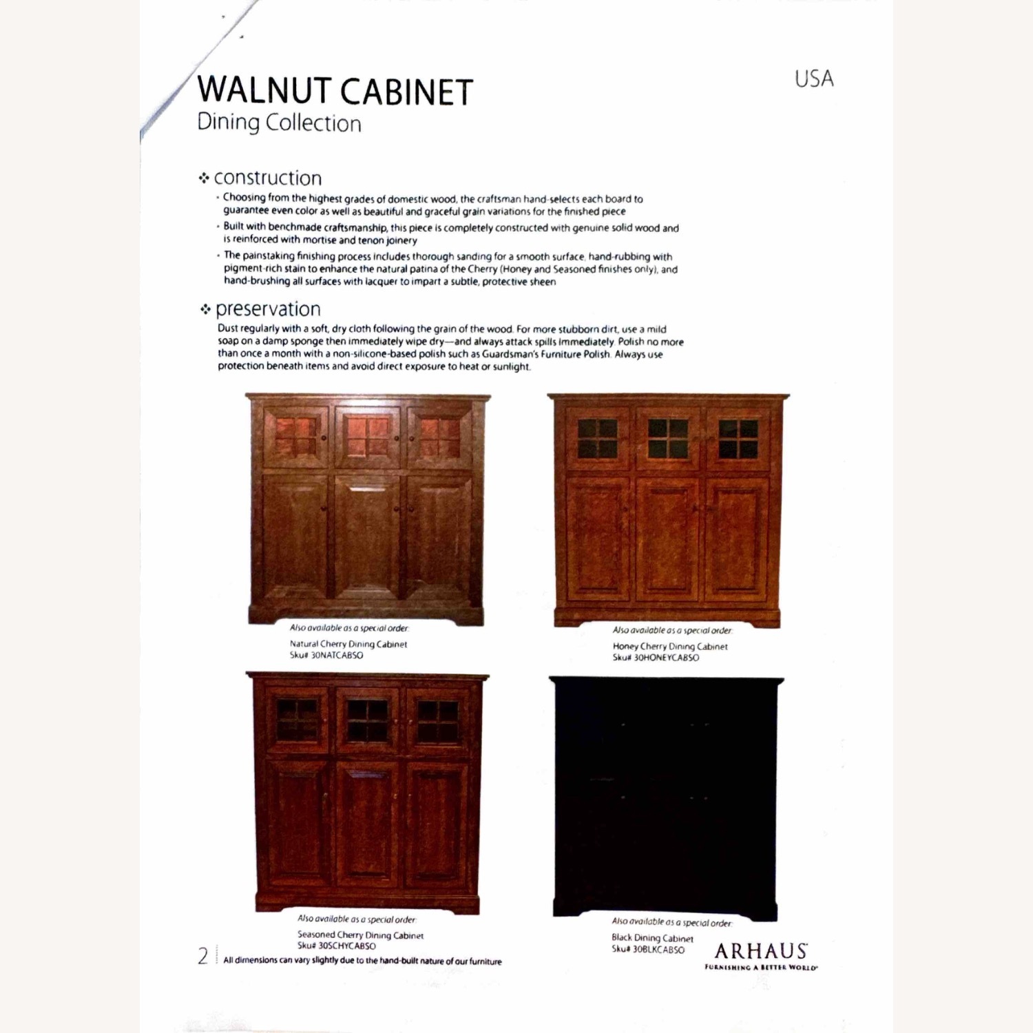 Arhaus Walnut Cabinet - image-2