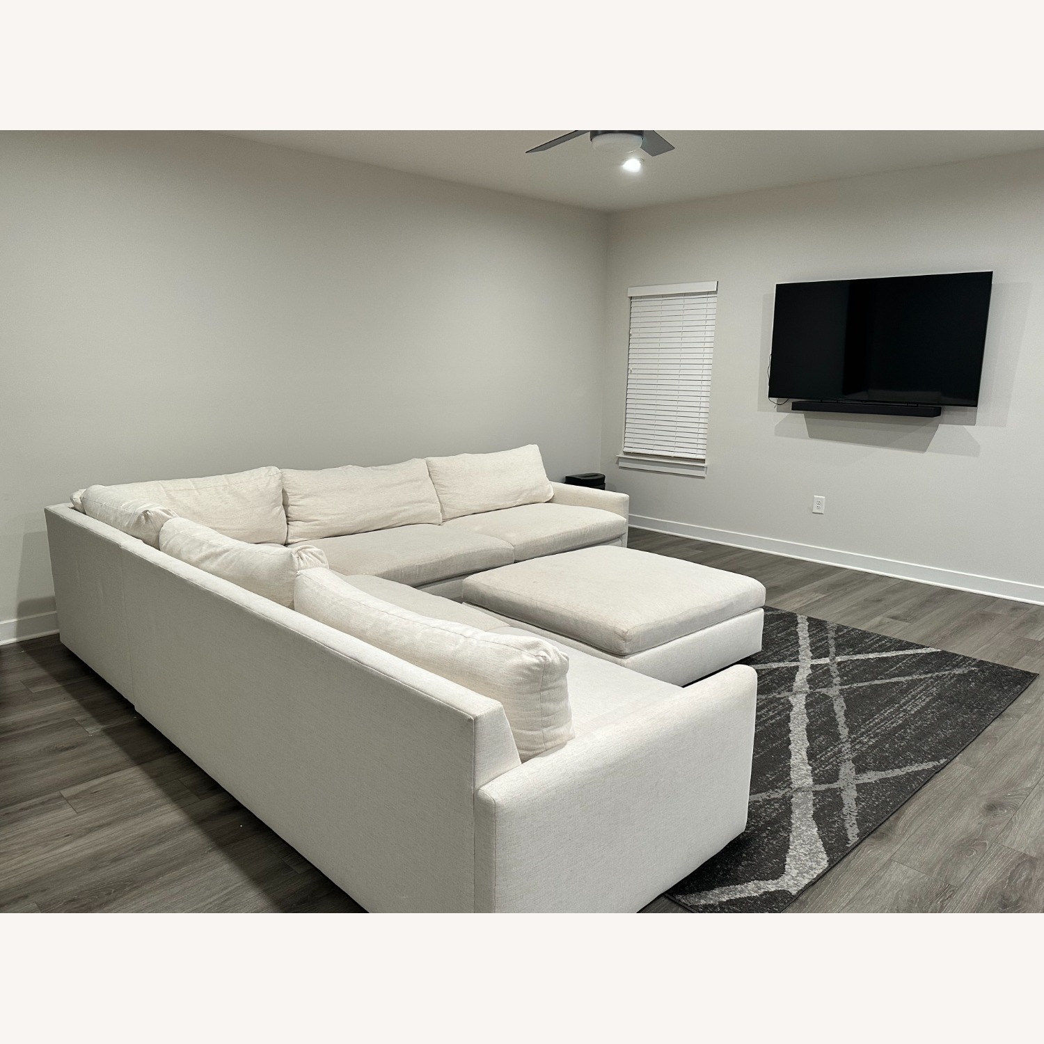 Arhaus Kipton White Fabric 3+ Piece Sectional - image-3