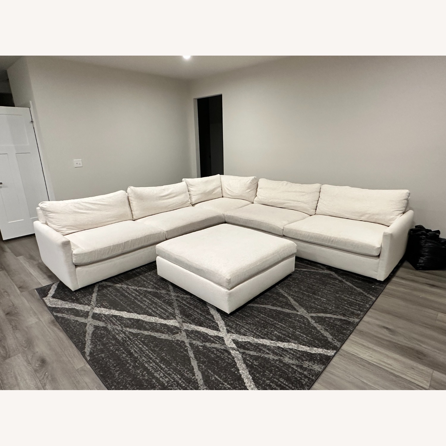 Arhaus Kipton White Fabric 3+ Piece Sectional - image-1