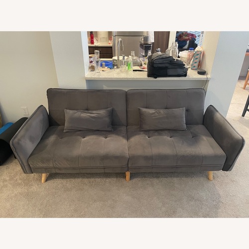Used Upholstered Gray Sleeper Sofa for sale on AptDeco