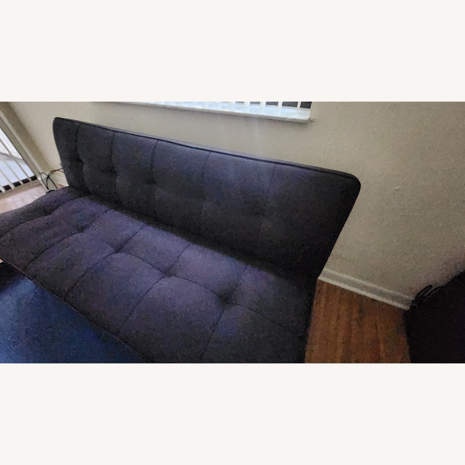 Serta Black Fabric Futon - image-2