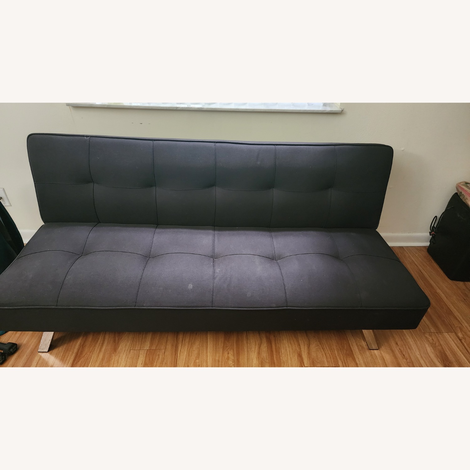 Serta Black Fabric Futon - image-6