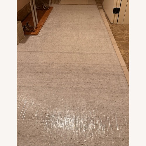 Used Custom Natural Fiber Hallway Runner Rug for sale on AptDeco