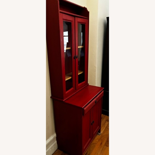 Used IKEA Hemmes Red Wood Sideboard for sale on AptDeco