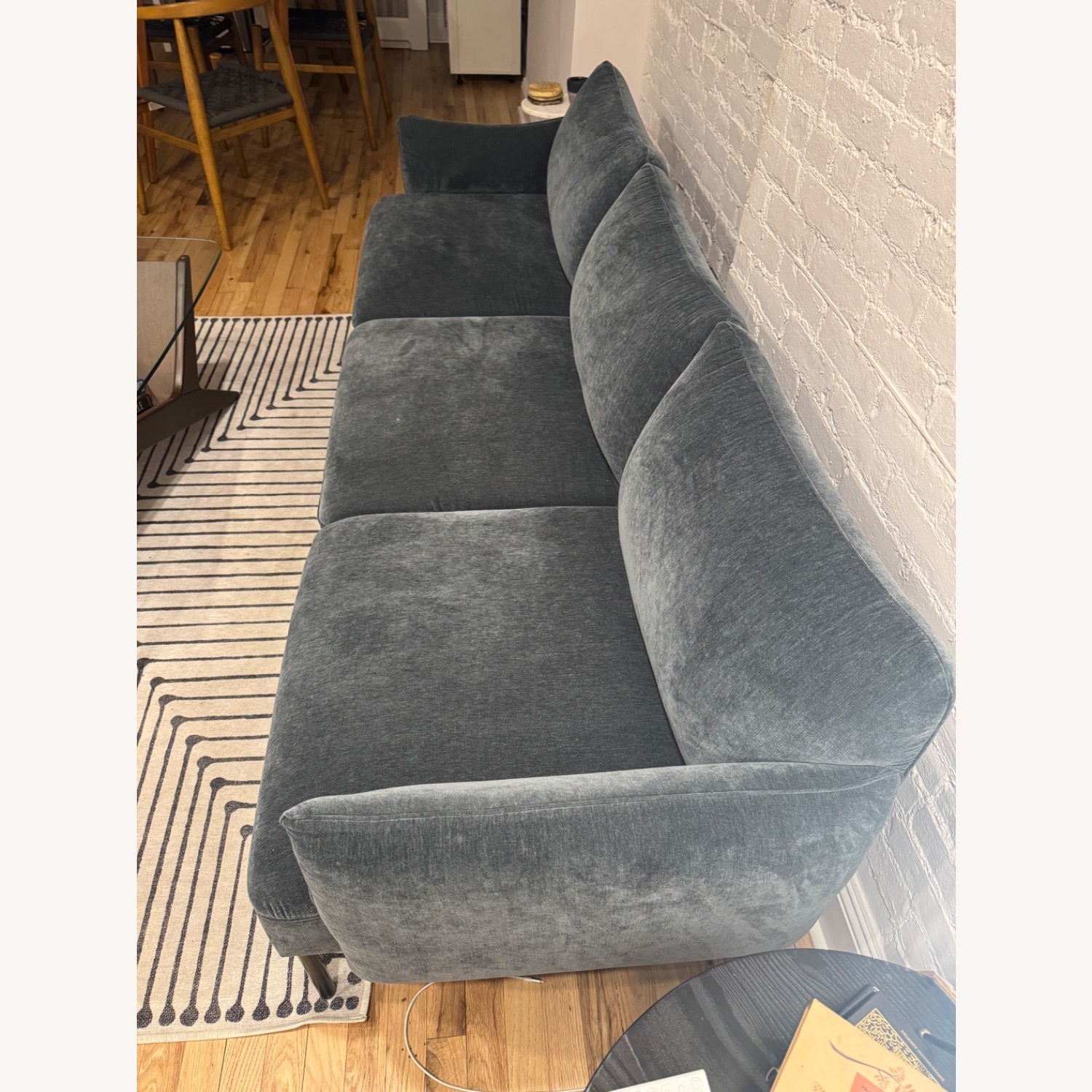 West Elm Penn Blue 3+ Seater Sofa - image-2