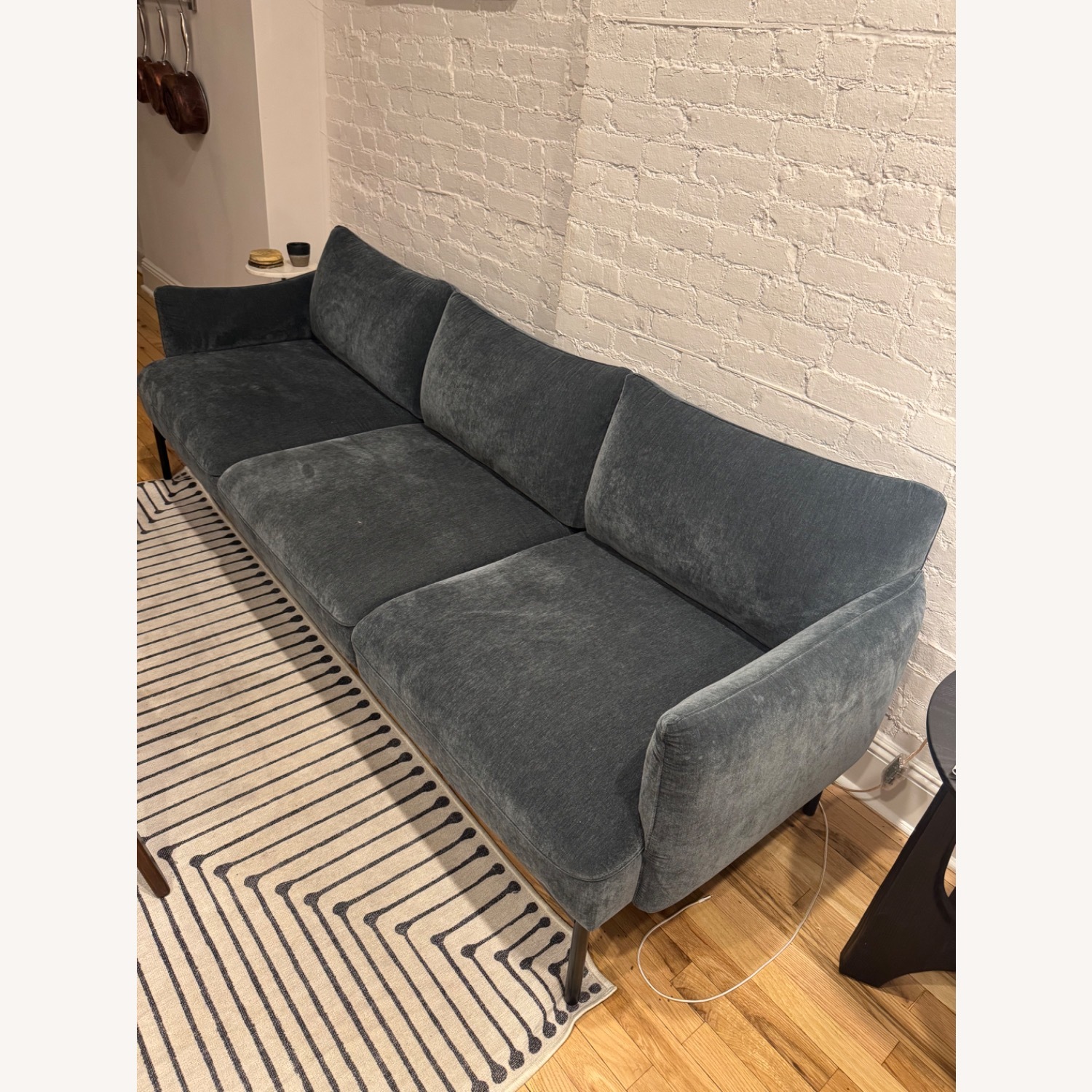 West Elm Penn Blue 3+ Seater Sofa - image-1