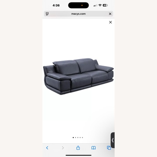 Used Macy's Daisley 2-PC Leather Sofa for sale on AptDeco