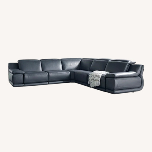 Used Macy's Daisley 2-PC Leather Sofa for sale on AptDeco