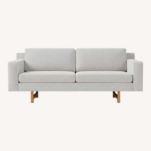 Used West Elm Deco Weave Pearl Grey Eddy Sofa  for sale on AptDeco