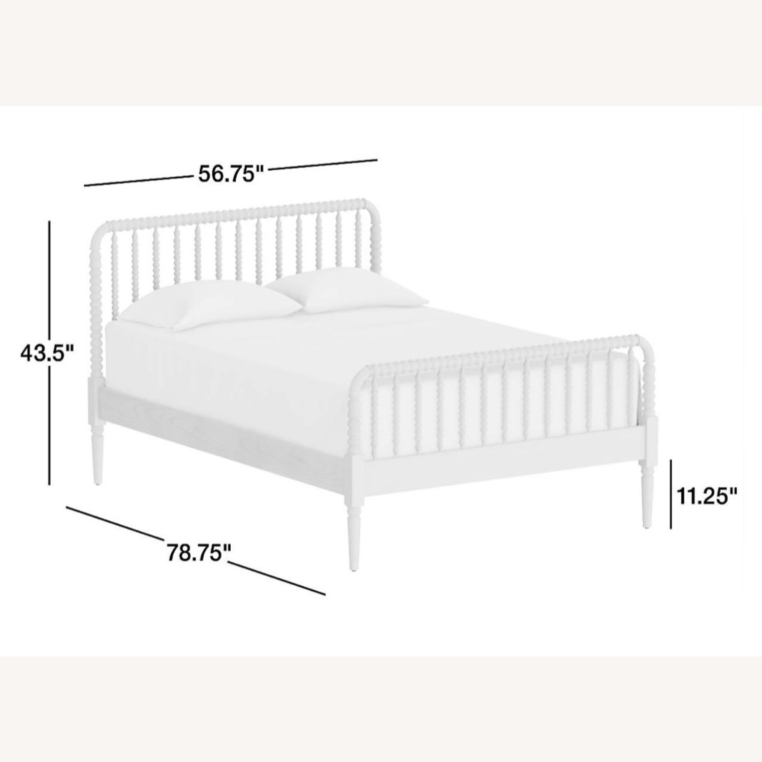 Crate & Barrel Kids Jenny Lind Spindle Full Bed - image-2