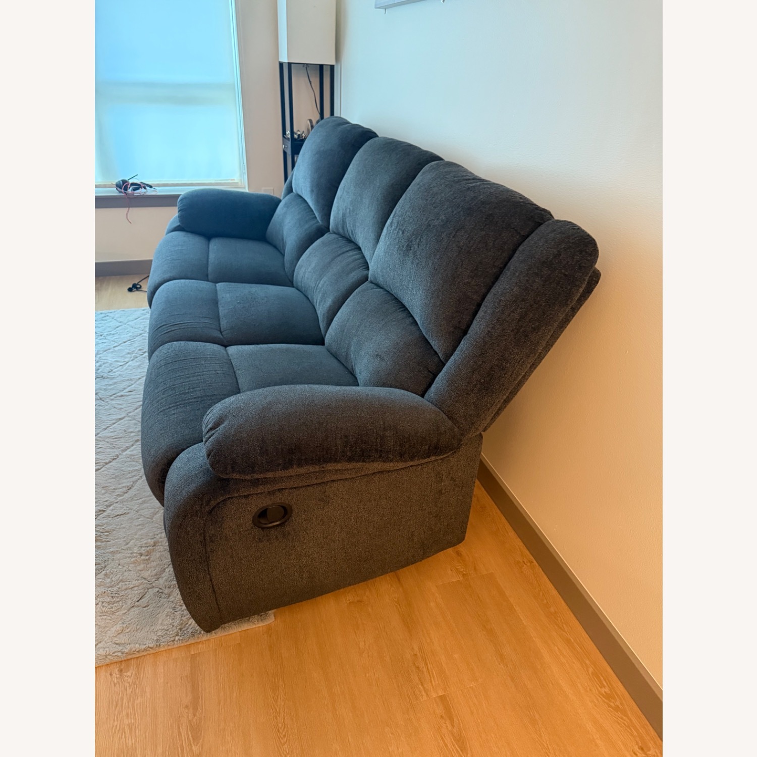 Ashley Furniture Dark Gray Fabric 3+ Seater Sofa - image-1