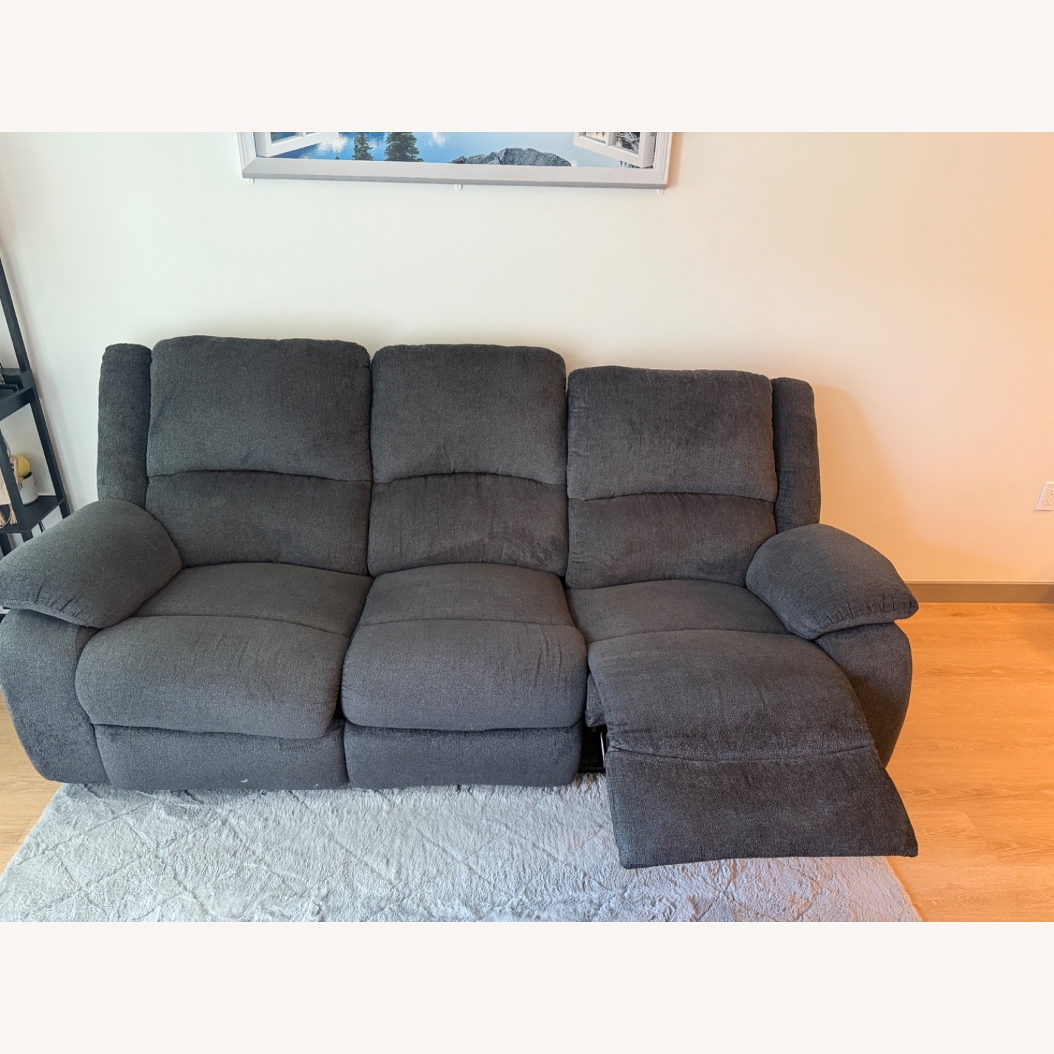 Ashley Furniture Dark Gray Fabric 3+ Seater Sofa - image-2