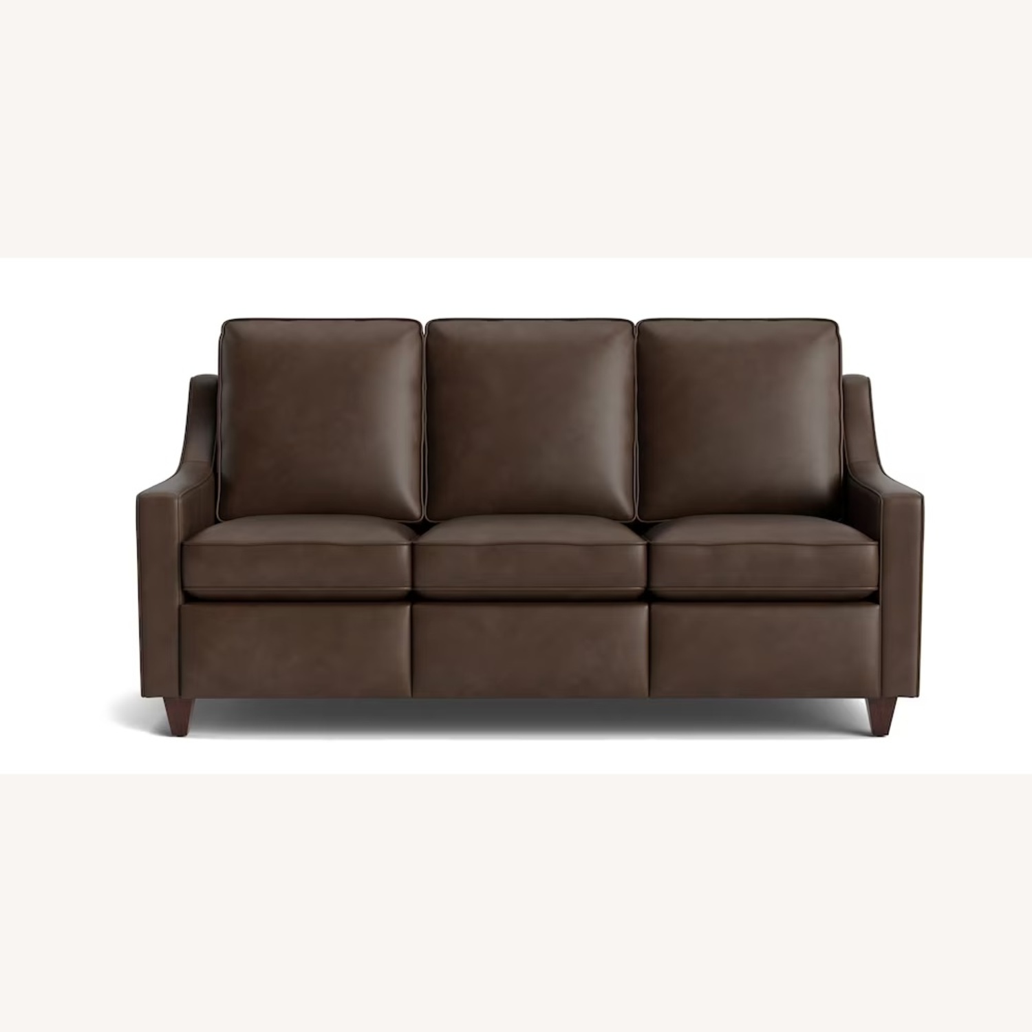 Bassett Dark Brown Leather 3+ Seater Sofa - image-13