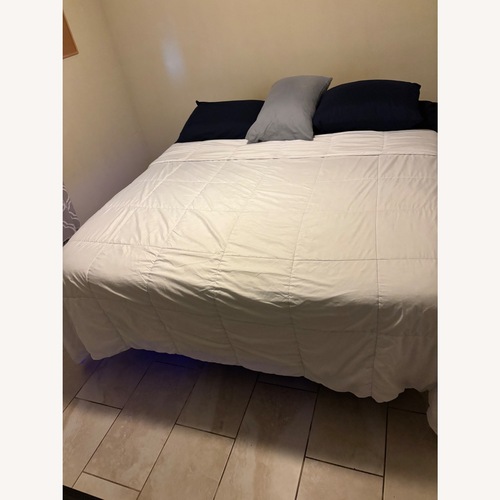 Used Dark Grey King Bed for sale on AptDeco