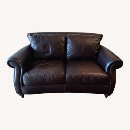 Used Leathercraft Furniture Dark Brown 2 Seater Sofa for sale on AptDeco