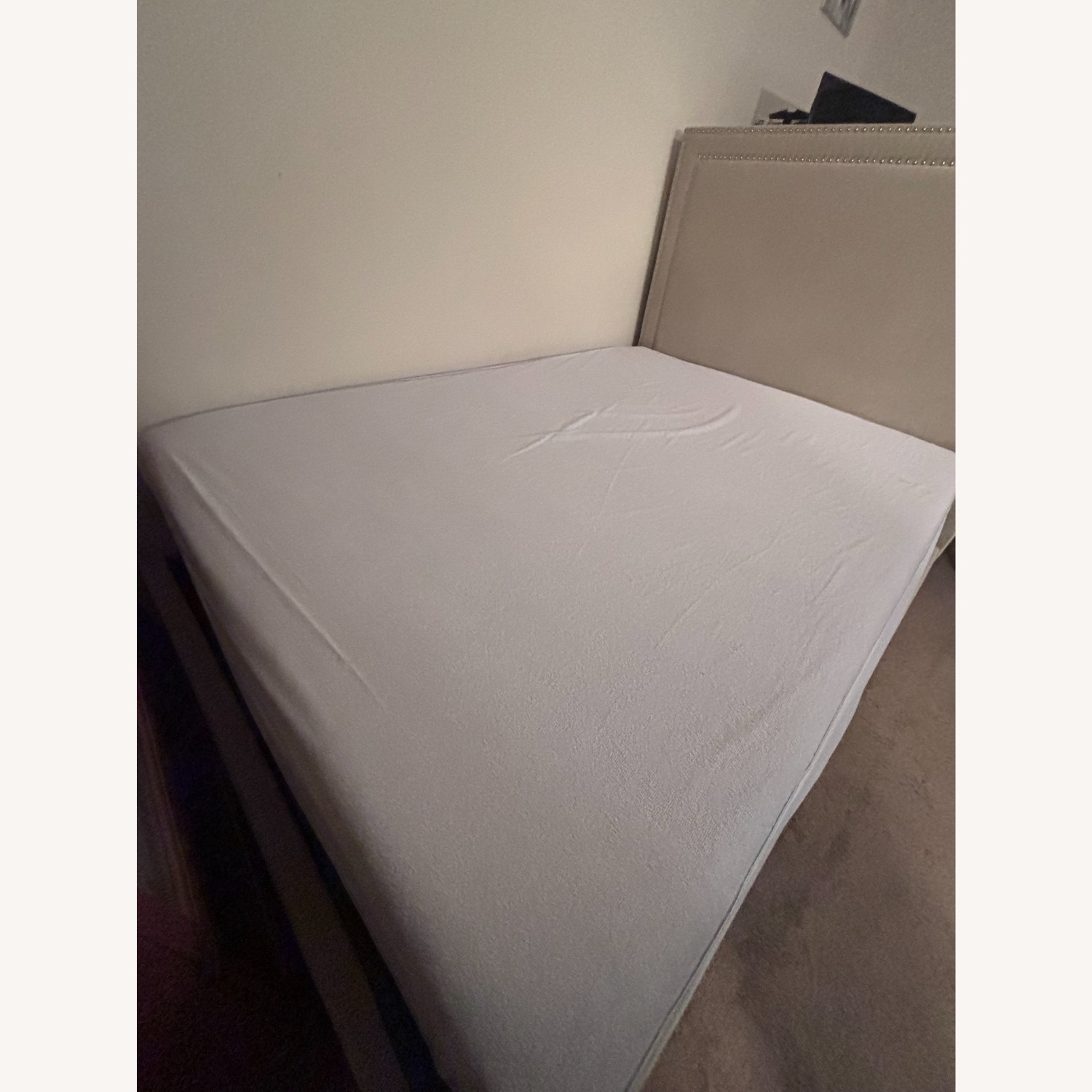 Bob's Discount Furniture Natural Fabric Full Bed - image-2