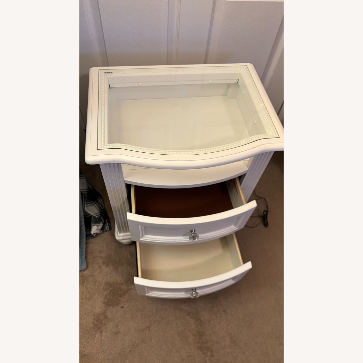 Bob's Discount White Wood Nightstand - image-2