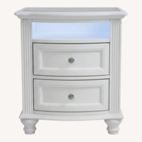 Bob's Discount White Wood Nightstand