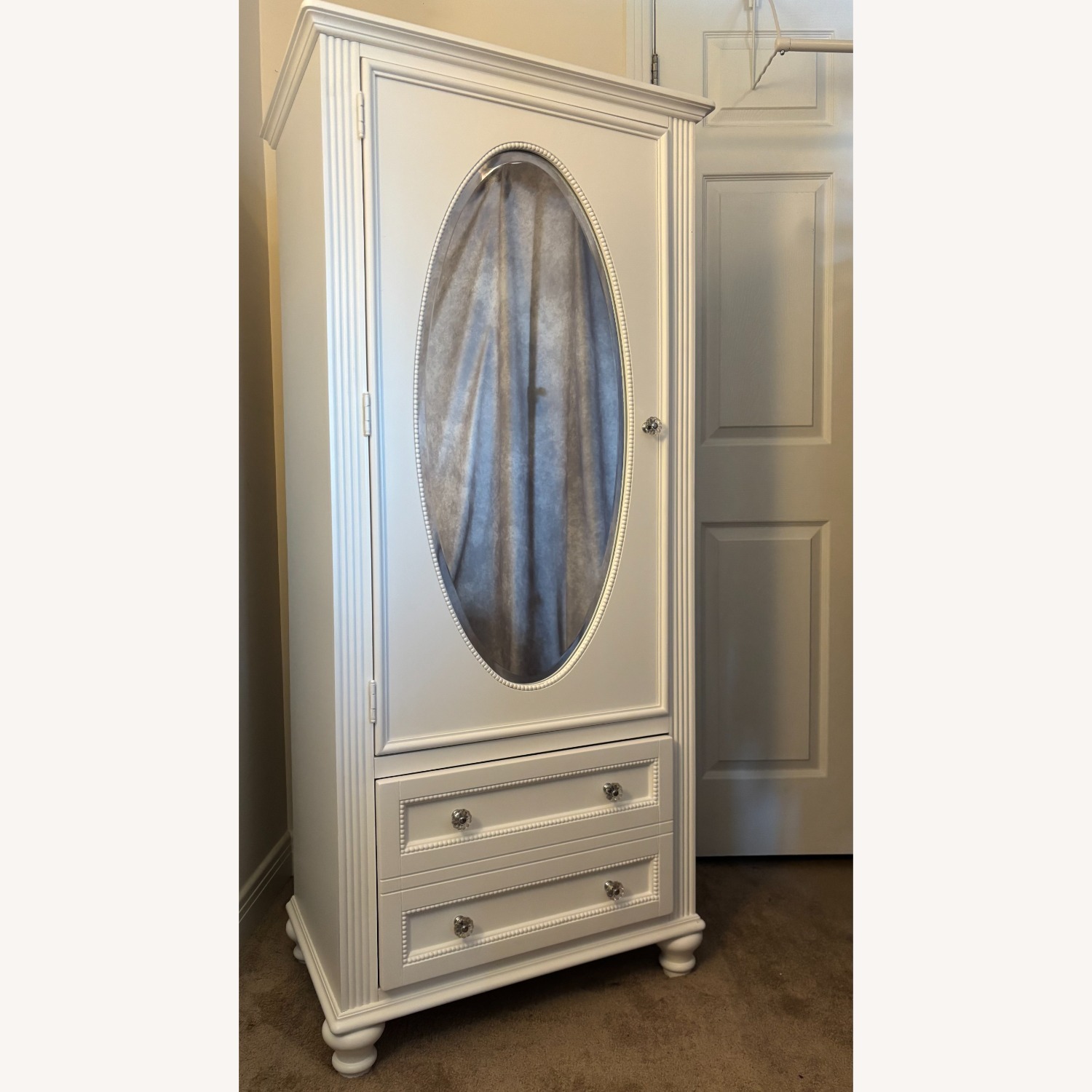 Bob's Discount White Wood Wardrobe - image-1