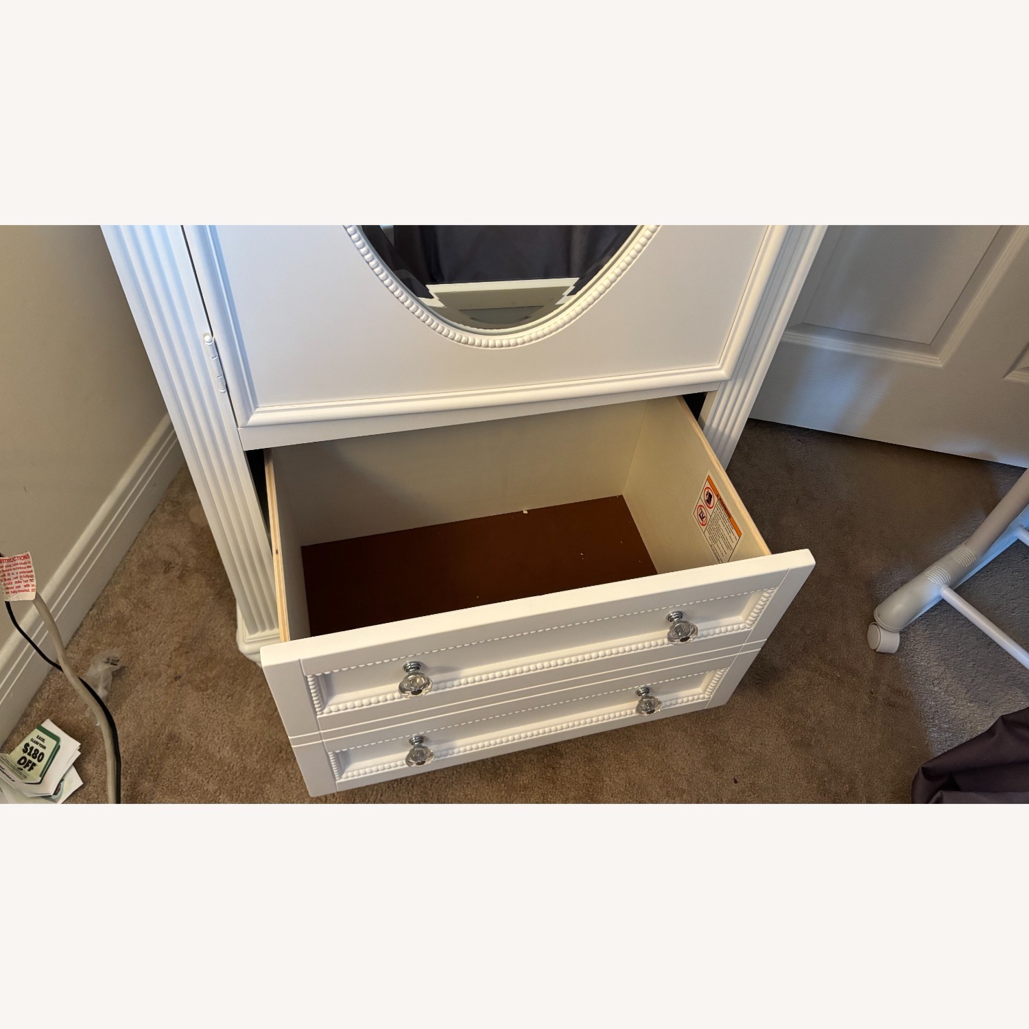 Bob's Discount White Wood Wardrobe - image-3