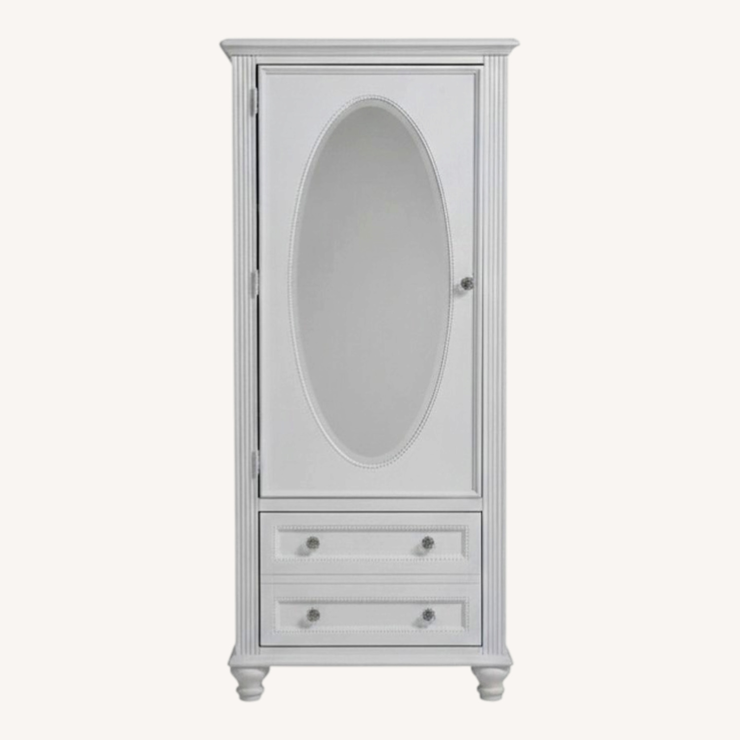 Bob's Discount White Wood Wardrobe - image-0