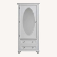 Bob's Discount White Wood Wardrobe